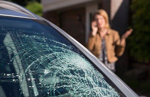 busted window